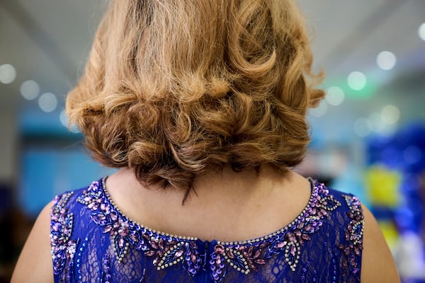 Bella Bautista, 22, a transgender woman, attends an awards ceremony for the National Trans Visibility March, at the Human Rights Campaign headquarters, during World Pride, Friday, June 6, 2025, in Washington. (AP Photo/Jacquelyn Martin)