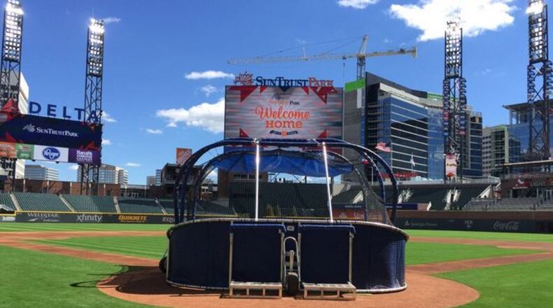 Weather is ideal for Friday's Braves exhibition game at SunTrust Park. (Credit: Channel 2 Action News)