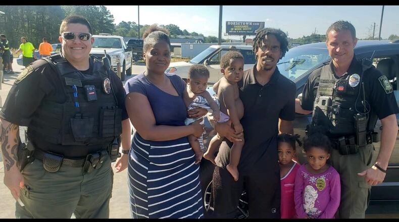 Two Jonesboro police officers helped pay for a family’s car insurance and lunch after a traffic stop Tuesday.
