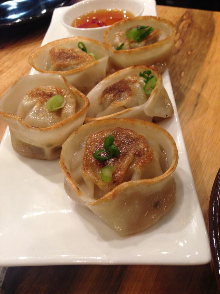 Mandu, dumplings filled with ground beef