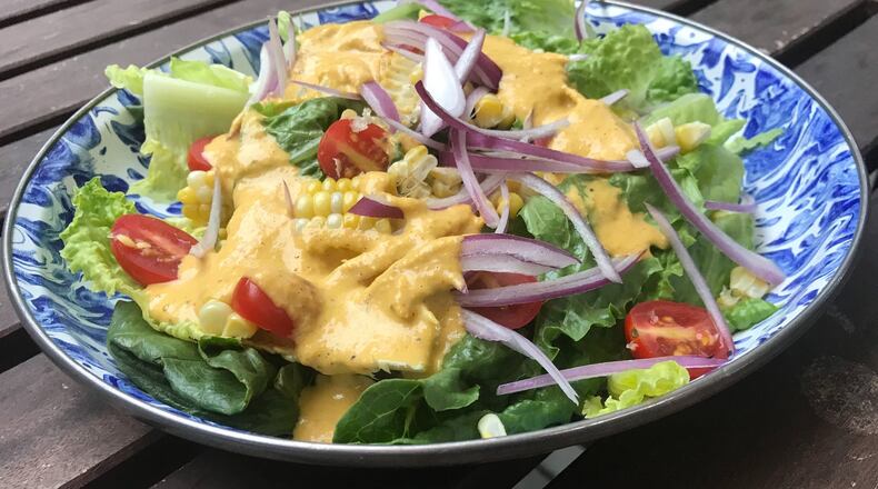 You can spice up your mealtime routine with Creole Caesar Salad with Cornbread Croutons, adapted from “Meals, Music, and Muses” by Alexander Smalls (Flatiron Books, $35). LIGAYA FIGUERAS / LIGAYA.FIGUERAS@AJC.COM