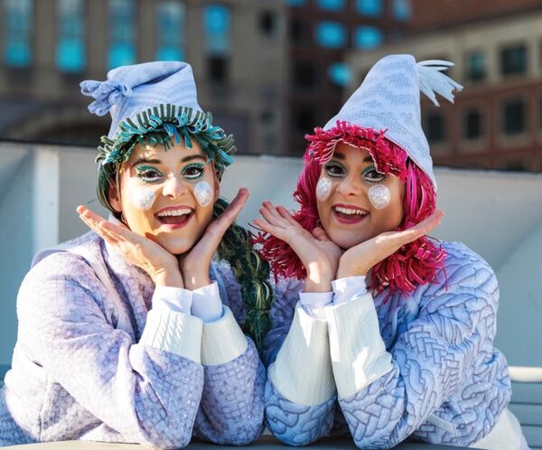 Get an early glimpse of “’Twas the Night Before,” which will be performed at the Fox Theatre in December. This pop-up, featuring Atlanta dancers Maïka and Jasmine Dubuc, is scheduled for Sunday, Sept. 13. (Courtesy of Brave Public Relations on behalf of Regions Bank Broadway in Atlanta)