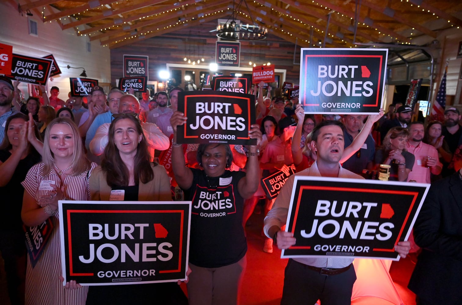 Burt Jones election night party
