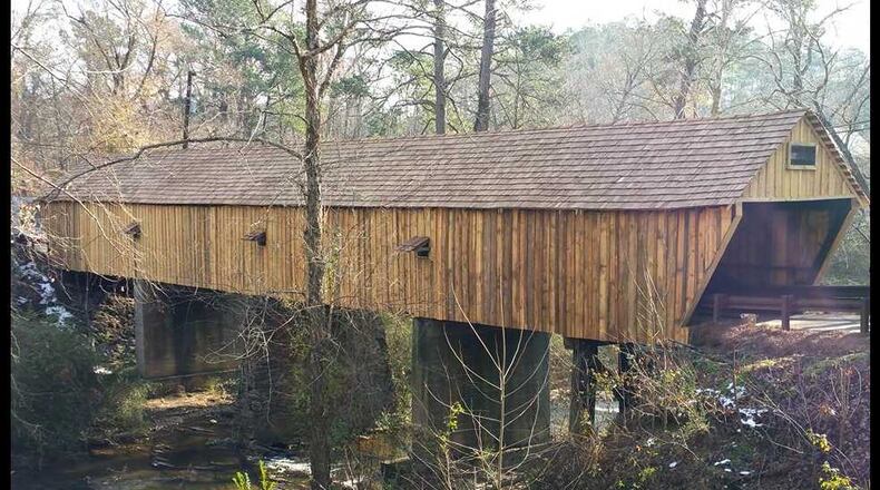 The Concord Road covered bridge re-opened Dec. 15, 2017, after four months of renovations.