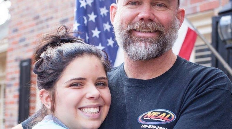 Andrew Blanton (right) and his daughter, Annika Blanton (Credit: GoFundMe)