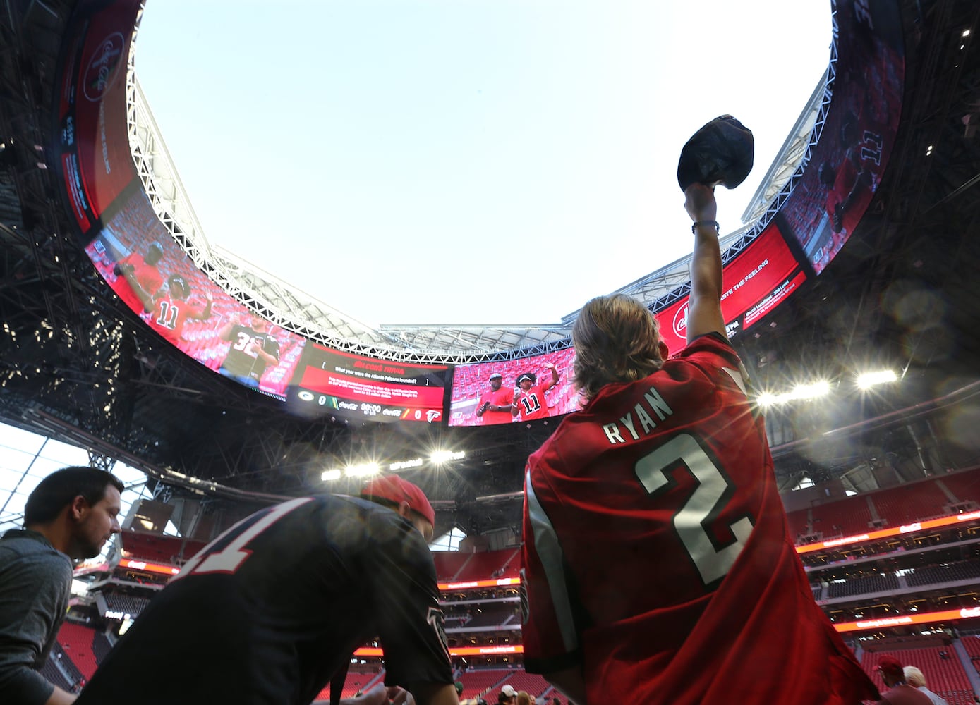 Photos: The scene outside Mercedes-Benz before Falcons’ home opener