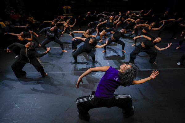 Alicia Graf Mack , the new artistic director of Alvin Ailey American Dance Theater, led Spelman College students in a master class Jan. 20. Graf Mack was a star performer on the Alvin Ailey stage during a career spanning 2005-14. (Miguel Martinez/AJC)