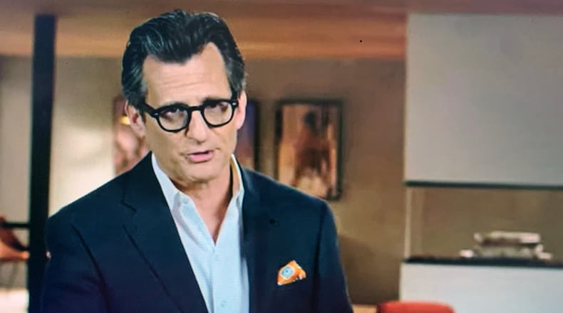 Ben Mankiewicz, primary host of TCM, on the revamped set at Ted Turner campus in Midtown Atlanta. TCM