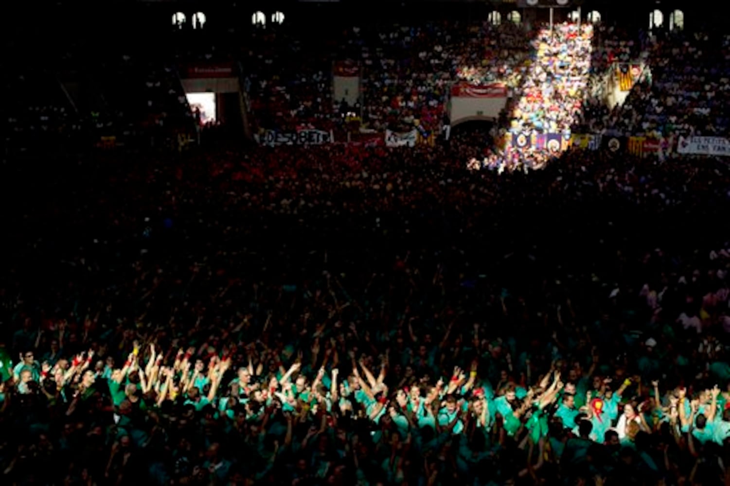 Spain Human Tower