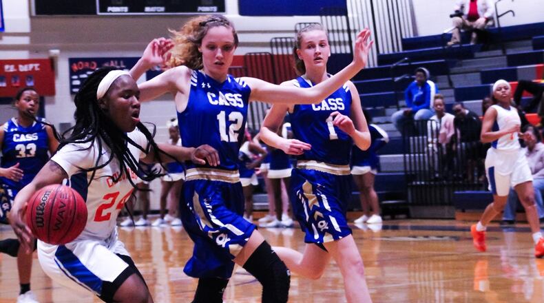 Shontrice Austin shows her skills against Cass. (Photo - Mark Brock)