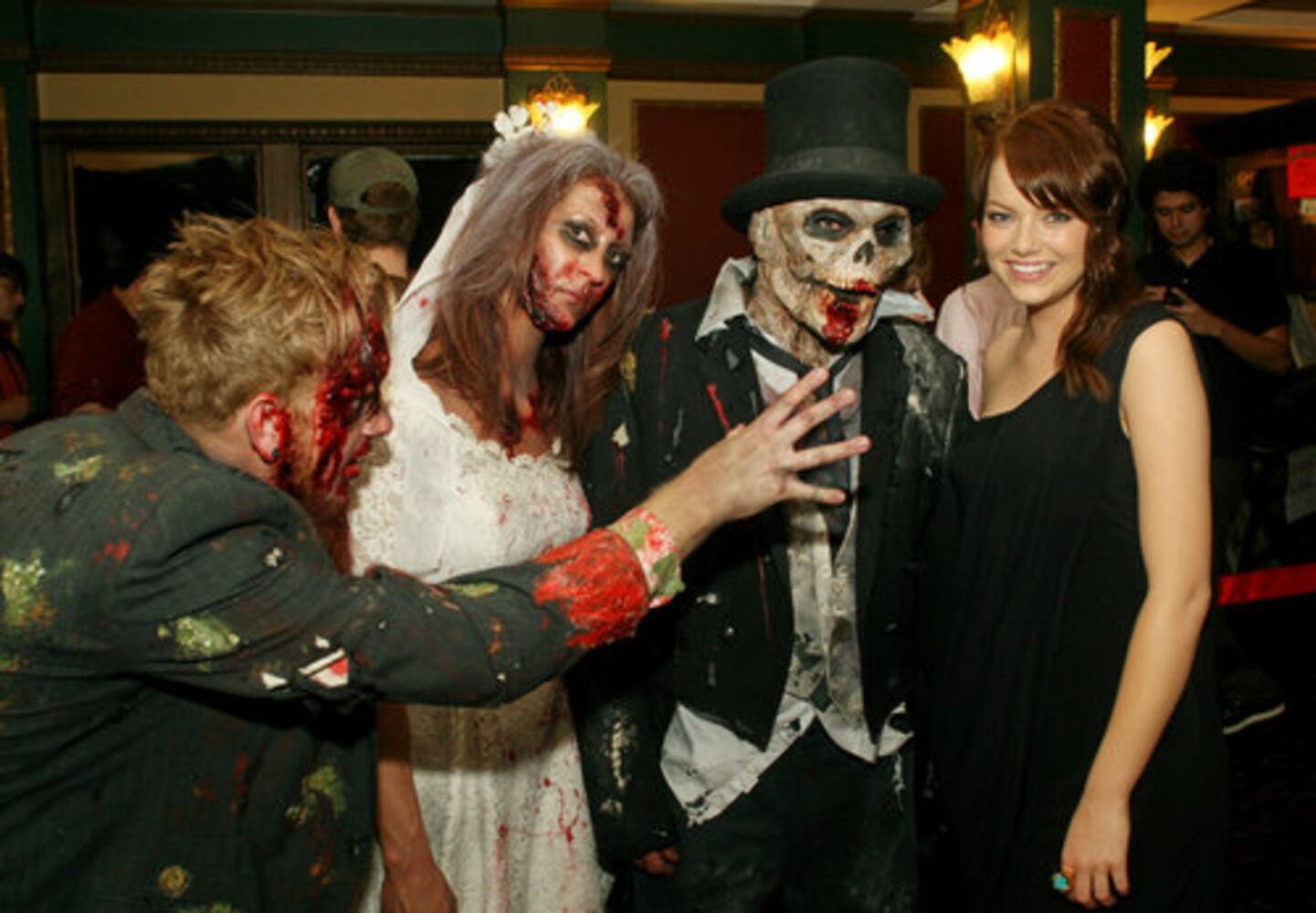Harrelson, zombies at 'Zombieland' premiere