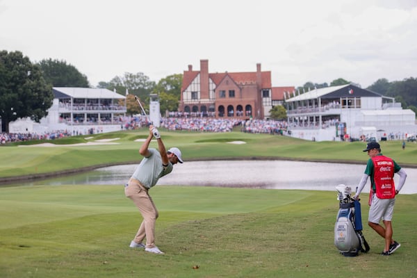 Scottie Scheffler en route to his win at last year's Tour Championship.