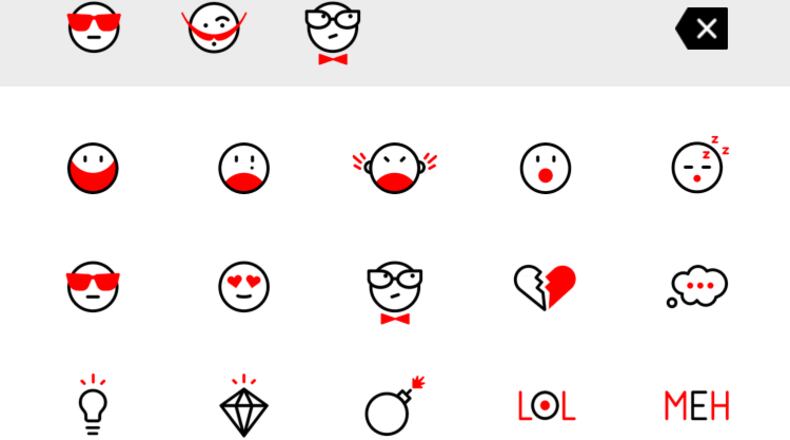 Hi-mojis, available on the ArtClix 2.0 app designed for the High Museum of Art.