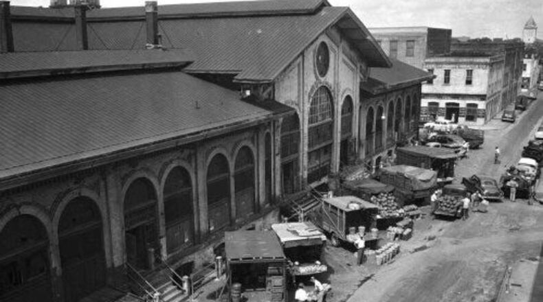 1950s photo of City Market. Savannah Morning News file photo
