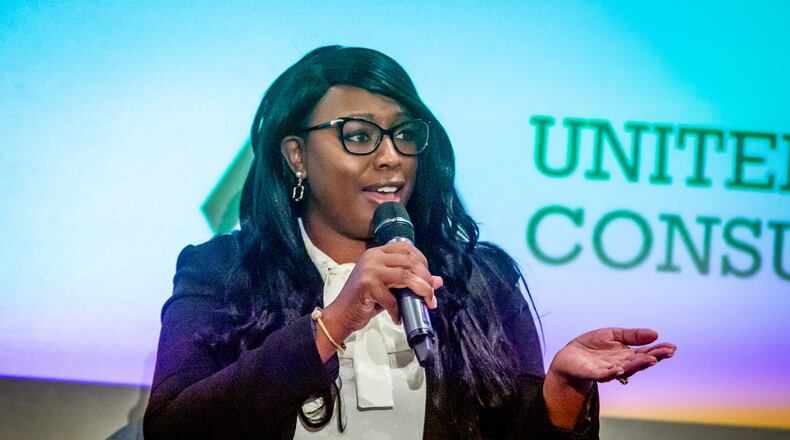 Gwinnett County Commission Chairwoman Nicole Love Hendrickson said she was pleased to see Quartz Depot expand in the county. STEVE SCHAEFER FOR THE ATLANTA JOURNAL-CONSTITUTION AJC FILE PHOTO