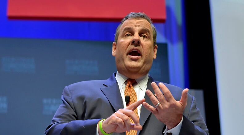Republican presidential candidate New Jersey Gov. Chris Christie speaks at a presidential forum sponsored by Heritage Action at the Bon Secours Wellness Arena, Friday, in Greenville, S.C.