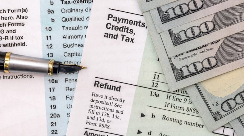 This is a 1040 tax form. Already confused? No worries; some students in Cobb will help you figure it out.