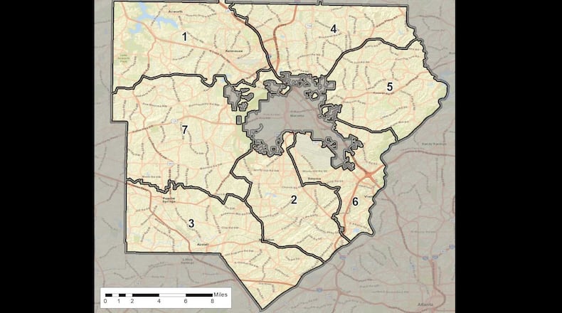 The Cobb County school board map proposed by Sen. Ed Setzler, R-Acworth, passed the Georgia Senate and House of Representatives this month, and will head to Gov. Brian Kemp for approval. (Courtesy photo)