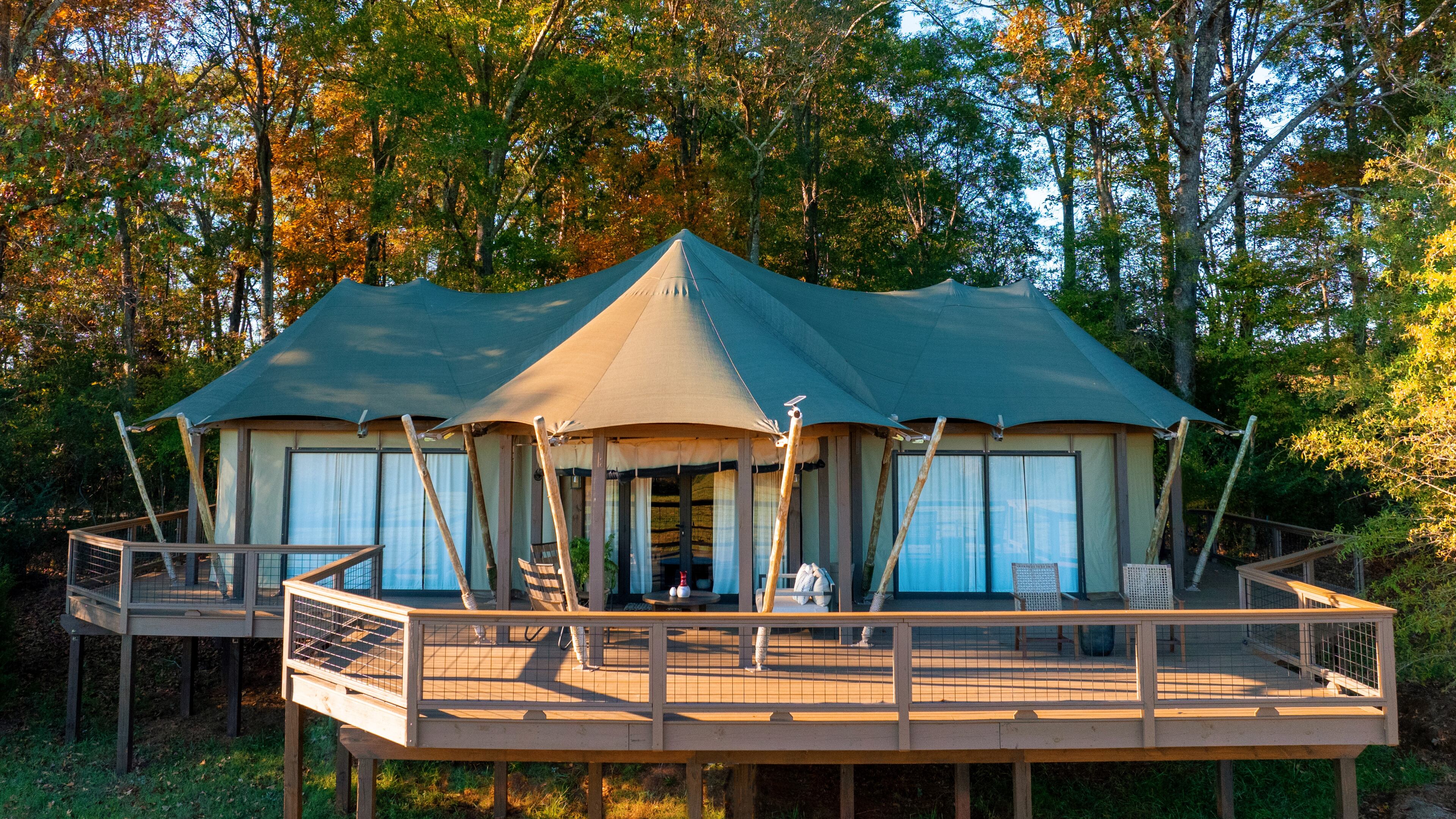 The Georgia Safari Conservation Park offers the ultimate overnight adventure for visitors, with luxury accommodations ranging from luxury safari tents to a posh one-bedroom suite.