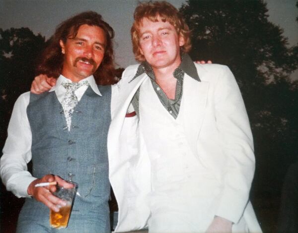 Allman Brothers Band guitarist Dickey Betts, left, with Alan Walden in an undated photograph. (Contributed)