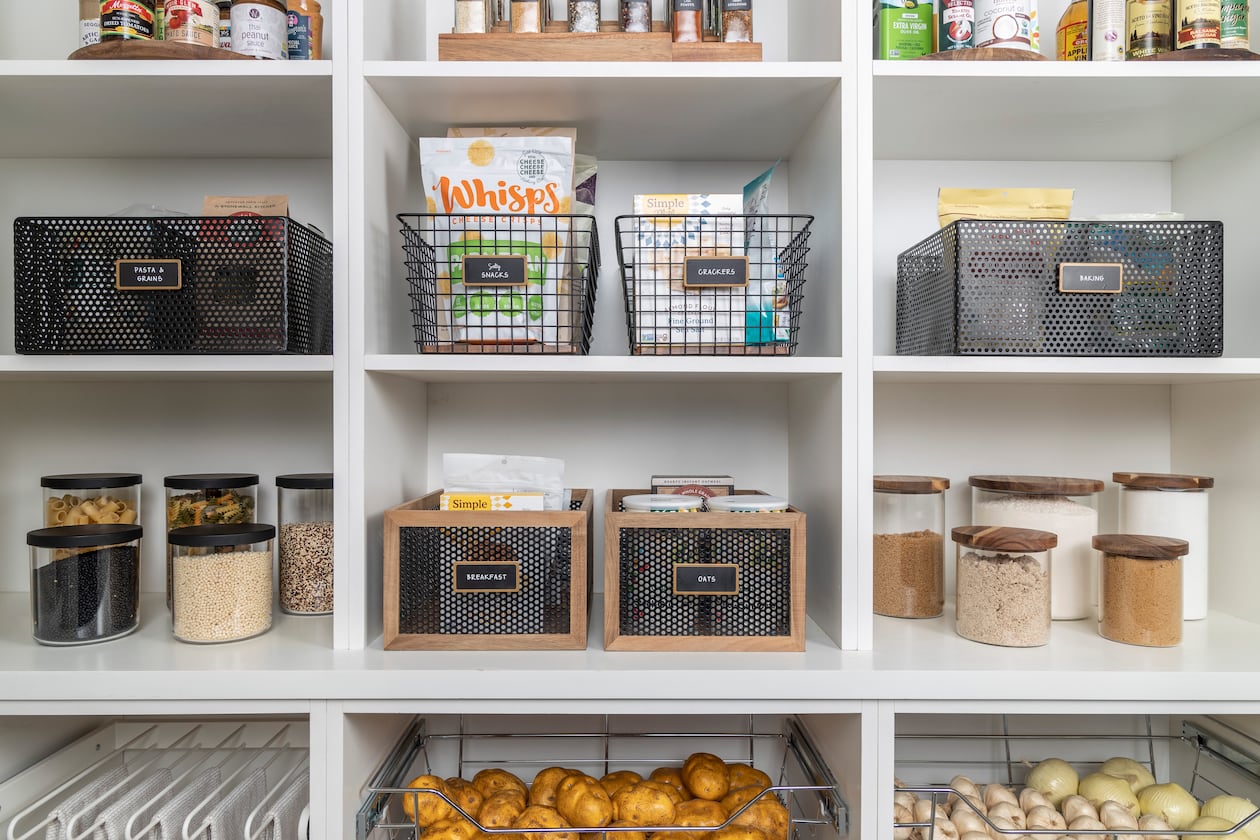 “When you have a system in place and everything’s labeled and has a home, it relieves stress, relieves anxiety and kind of helps simplify,” says professional organizer Sarah Edelman. (Courtesy of NEAT Method Atlanta)