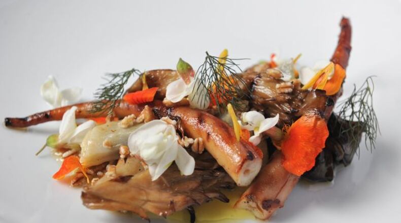 Roasted octopus at Five & Ten (credit: Becky Stein)