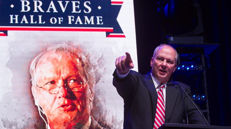Joe Simpson was inducted into the Braves Hall of Fame earlier this year.