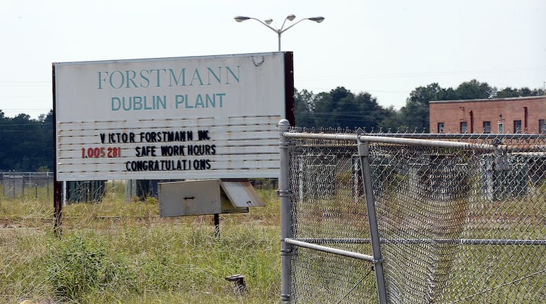 The former Victor Forstmann textile plant site in East Dublin, Ga., is among those that closed as a result of the recession.