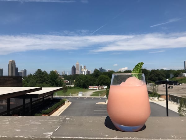 Frosé with a view at O-Ku. Courtesy O-Ku