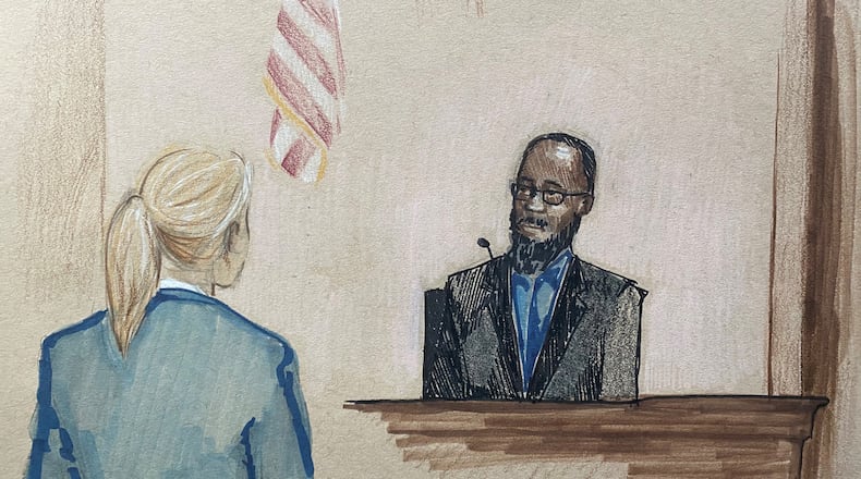 Former Jackson, Mississippi Mayor Tony Yarber testifies in Mitzi Bickers federal corruption trial in Atlanta on Friday, March 18, 2022