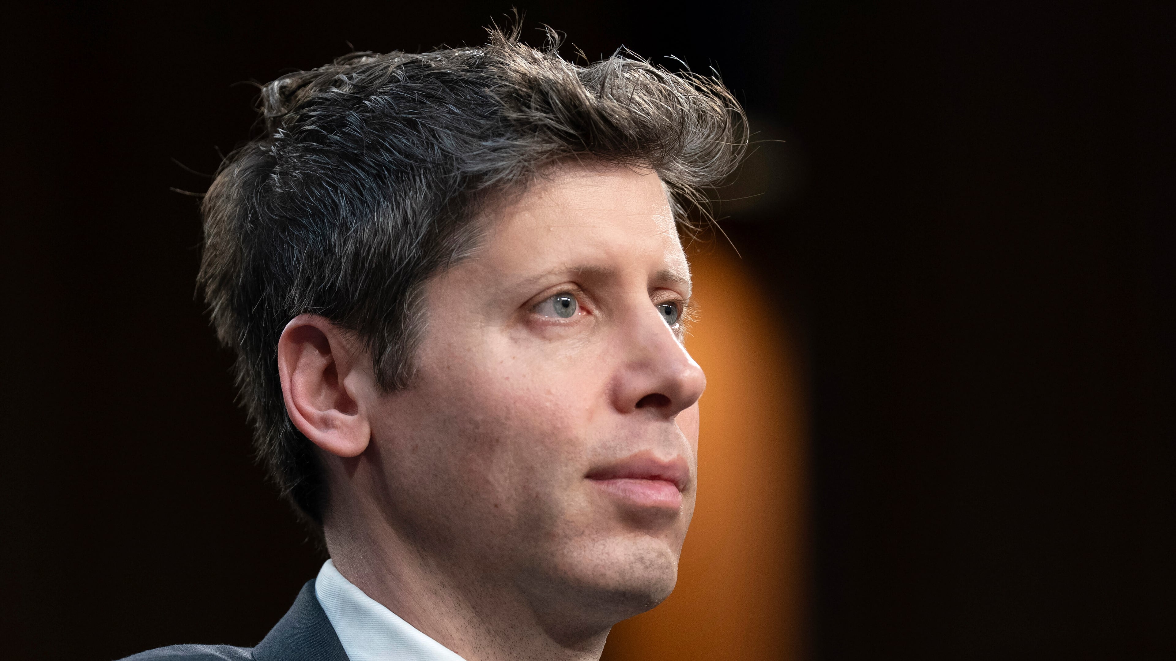 FILE - Sam Altman, Co-Founder and Chief Executive Officer, OpenAI, testifies before a Senate Committee on Commerce, Science, and Transportation hearing on Capitol Hill in Washington, May 8, 2025. (AP Photo/Jose Luis Magana, file)