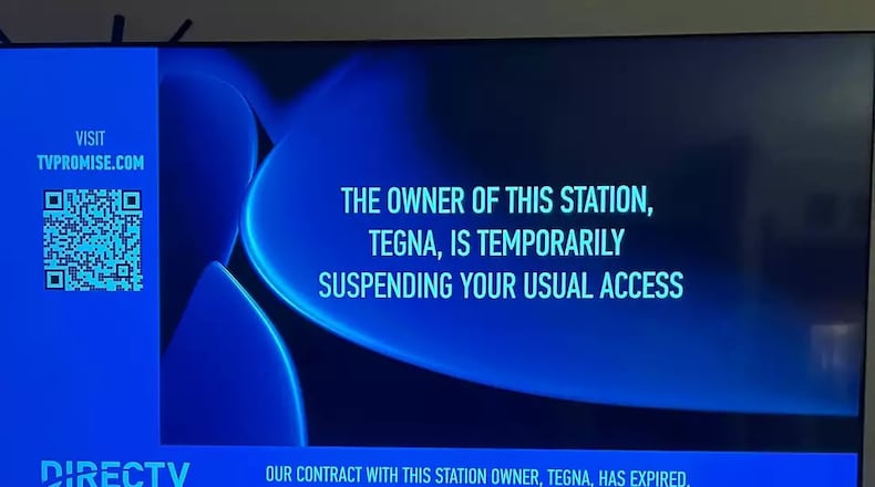 TEGNA stations including 11Alive (WXIA-TV) in Atlanta, have gone dark for DirecTV customers over a payment dispute.