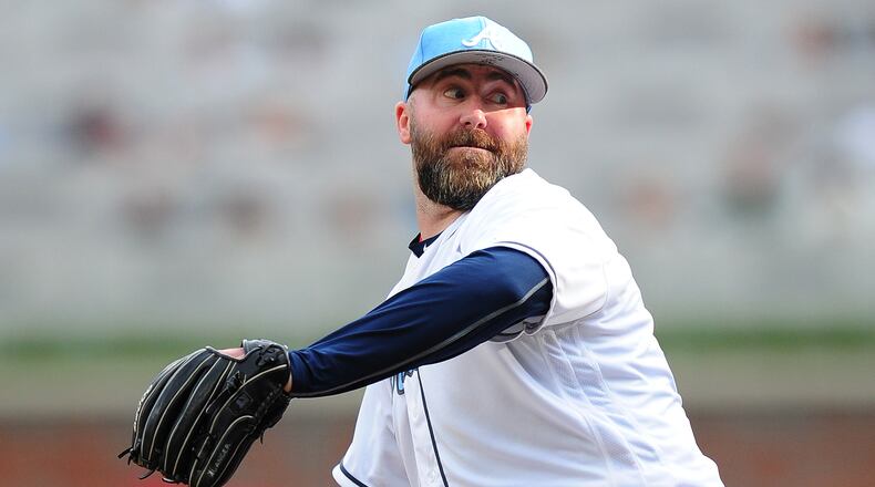 Jason Motte is the Braves’ nominee for the prestigious Roberto Clemente Award. (Photo by Scott Cunningham/Getty Images)