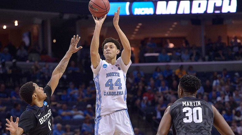 In the latest NBA mock draft by the AJC's Chris Vivlamore, the Hawks will select North Carolina's Justin Jackson with the 19th pick of the first round.
