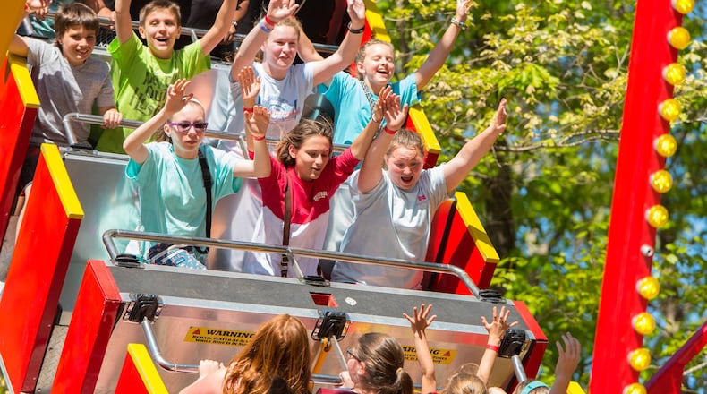 Attractions at Dunwoody’s Lemonade Days Festival include more than 20 midway rides. (Courtesy of Lemonade Days Festival)