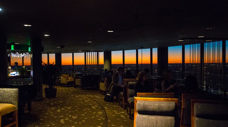 The Sun Dial restaurant at the top of The Westin Peachtree Plaza Hotel / AJC file photo