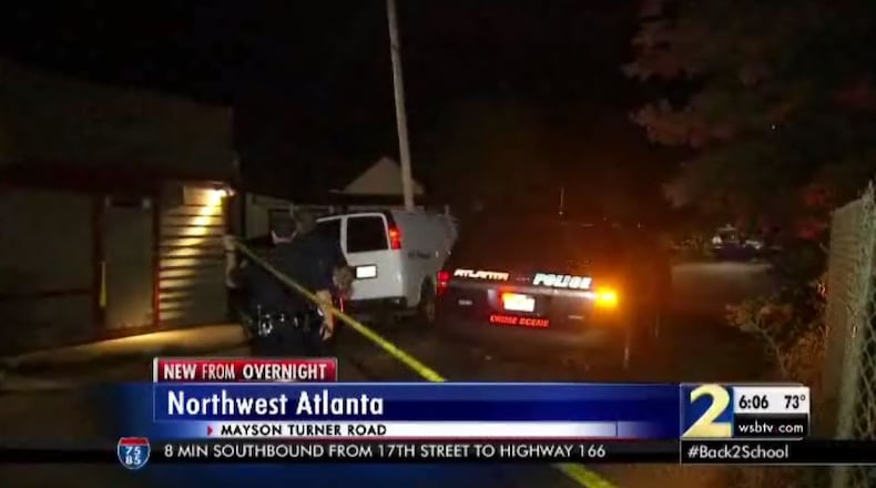 Witnesses told police they saw three teenagers running from Mayson Turner Road and Joseph E. Lowery Boulevard, where another teenager was shot and killed. (Credit: Channel 2 Action News)