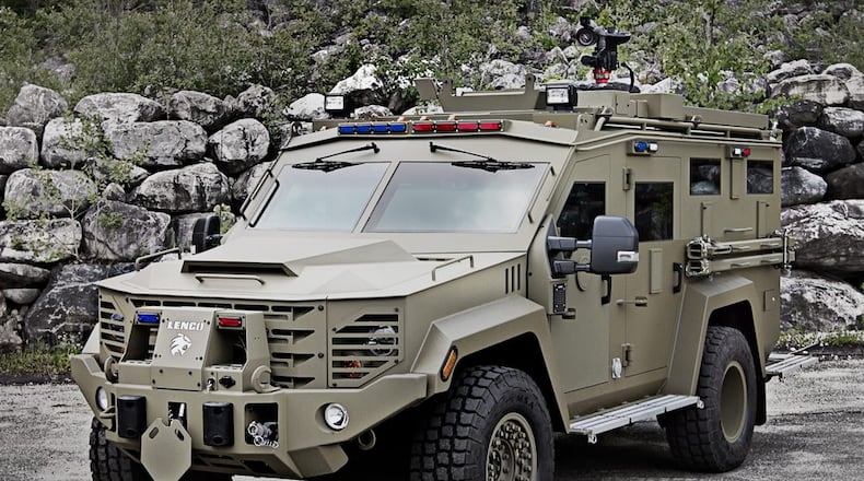 This is a BearCat brand armored tactical vehicle, not neccecarily the kind South Fulton is getting. (Courtesy of Lenco Armor)