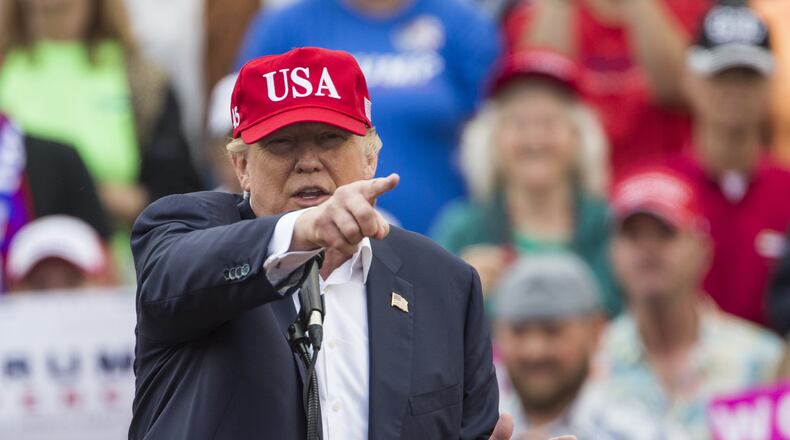President-elect Donald Trump speaks during a thank you rally in Mobile, Alabama. (Photo by Mark Wallheiser/Getty Images)