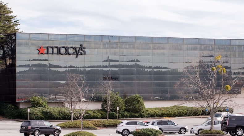 The Macy's store at Gwinnett Place Mall on Wednesday, Dec 23, 2020. (Jenni Girtman for The Atlanta Journal-Constitution)