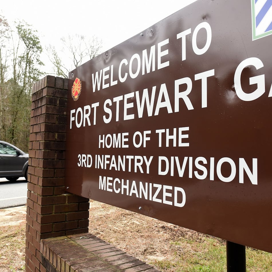 Fort Stewart was placed under a lockdown Wednesday morning.