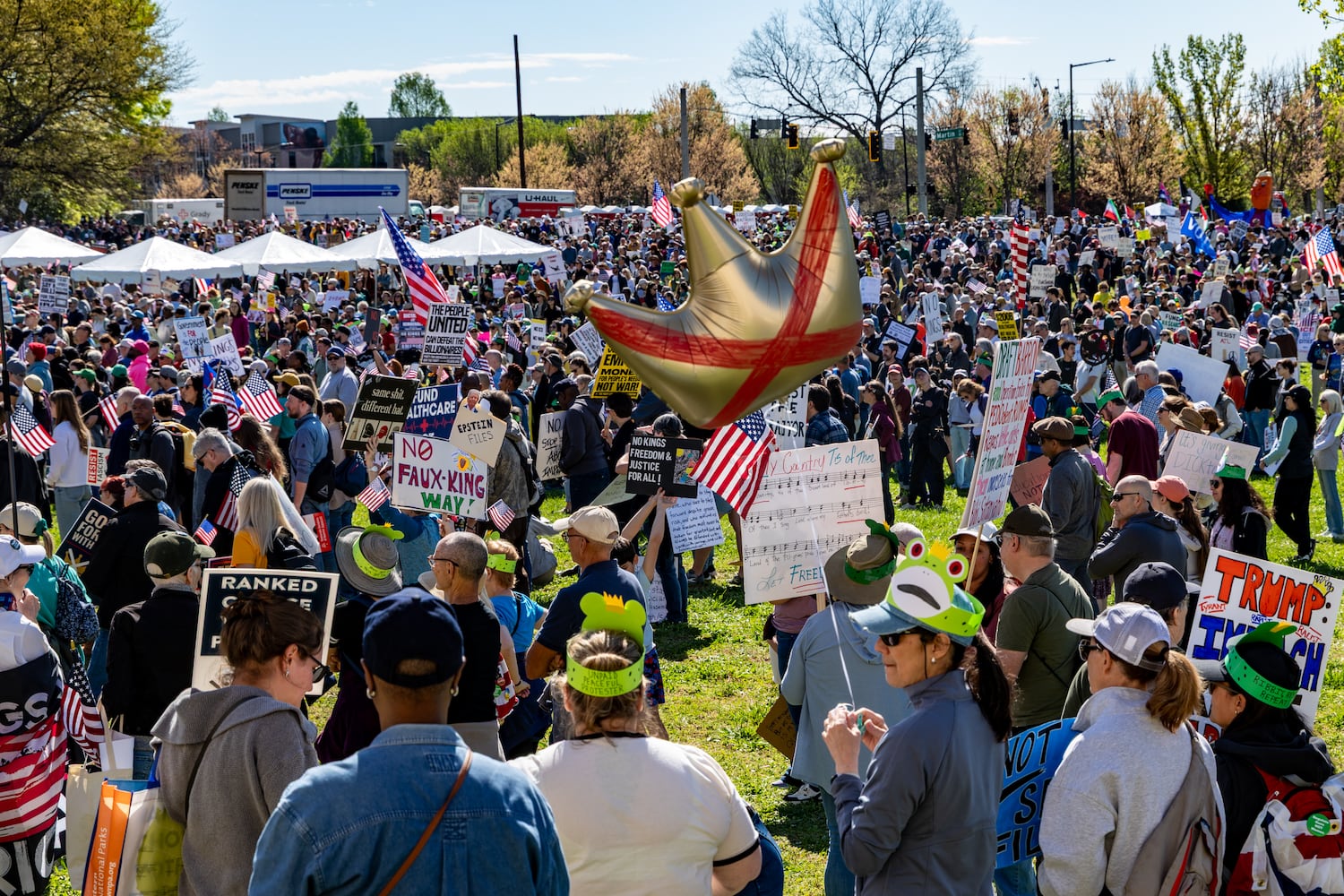 No Kings rally and march in downtown Atlanta