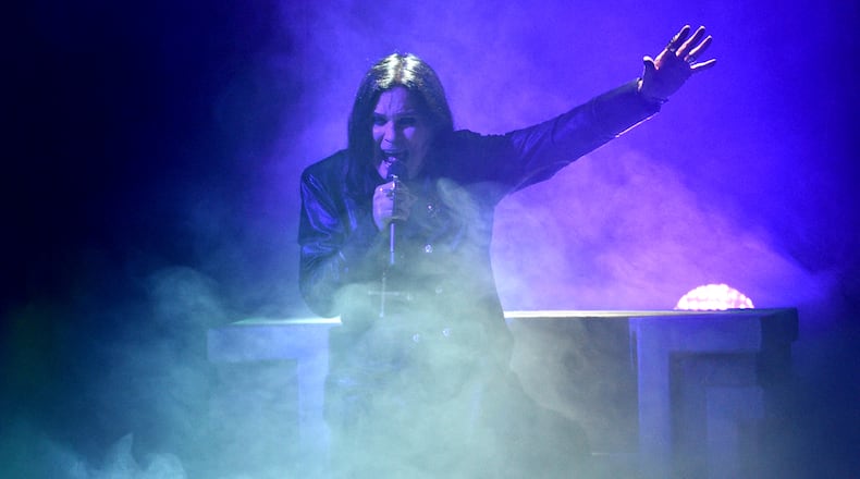 Ozzy Osbourne performs at the American Music Awards on Sunday, Nov. 24, 2019, at the Microsoft Theater in Los Angeles. (Photo by Chris Pizzello/Invision/AP)