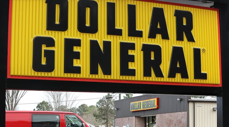 This Dollar General store is at the intersection of Covington Highway and DeKalb Medical Parkway, where three different brand dollar stores are located on Monday, Dec. 16, 2019, in Lithonia. DeKalb County commissioners have extended a moratorium on new dollar stores. CURTIS COMPTON / CCOMPTON@AJC.COM