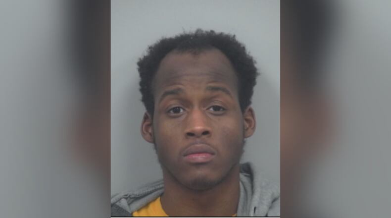 Tyree Simmons, 24, was charged in the February killing of 64-year-old Christine Walker as she slept in a Gwinnett County extended-stay hotel.