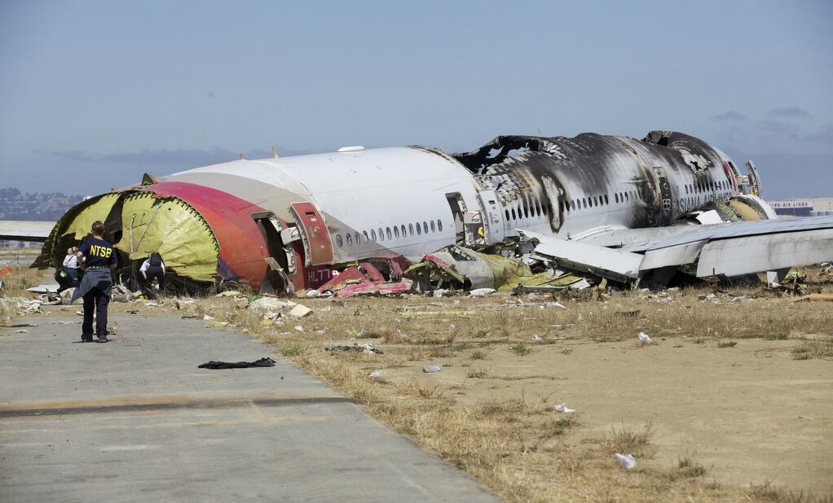 NTSB images of Asiana Flight 214 crash