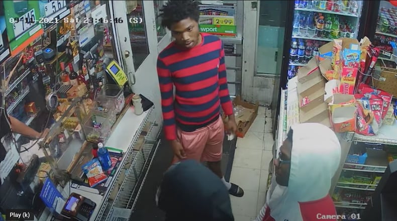 Shortly after the suspects had a conversation with the victim, one of them pulled out a gun and shot the man.
