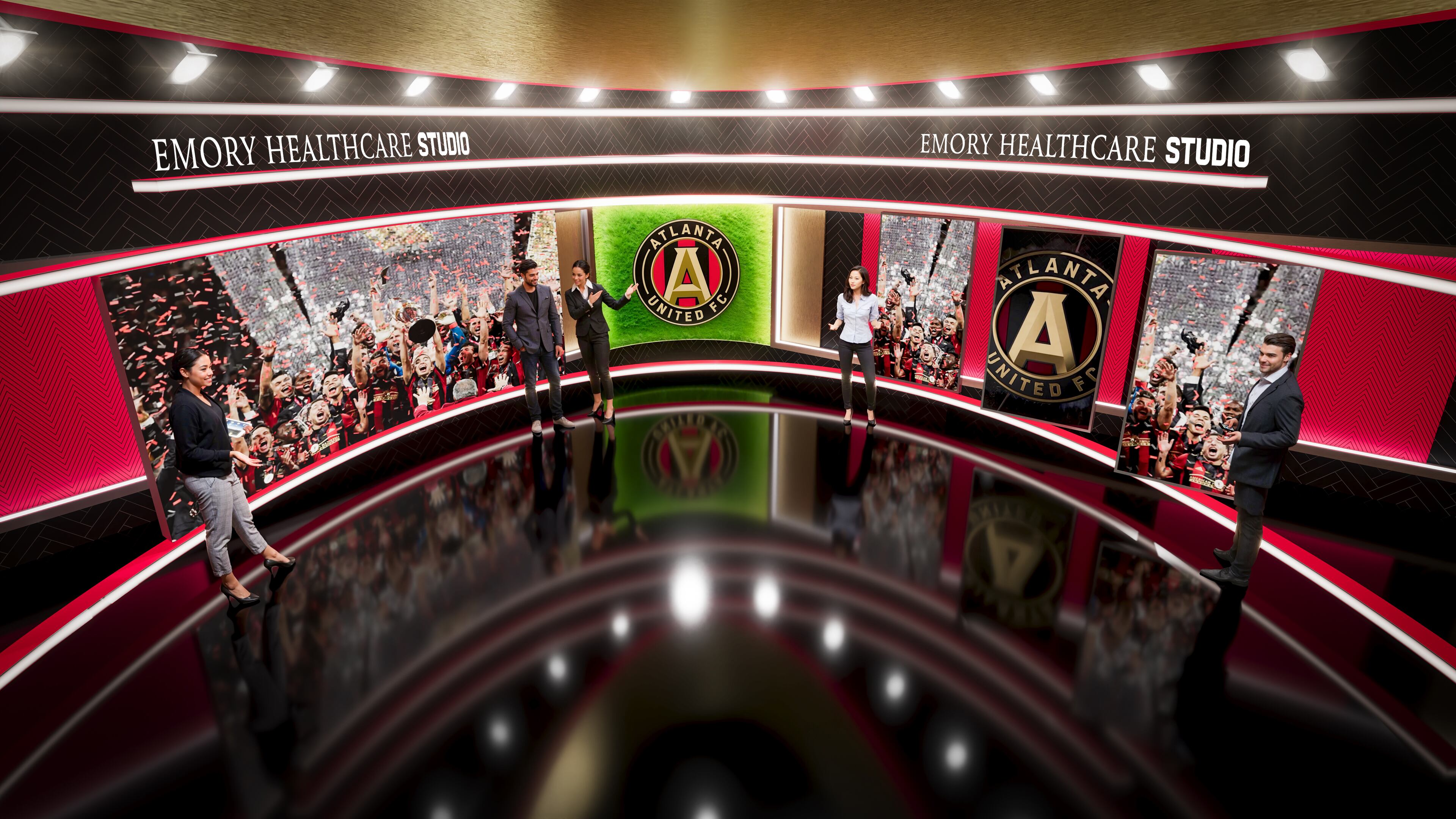 A computer rendering of how the new studio at Atlanta United's training ground may look. (Courtesy of Atlanta United)