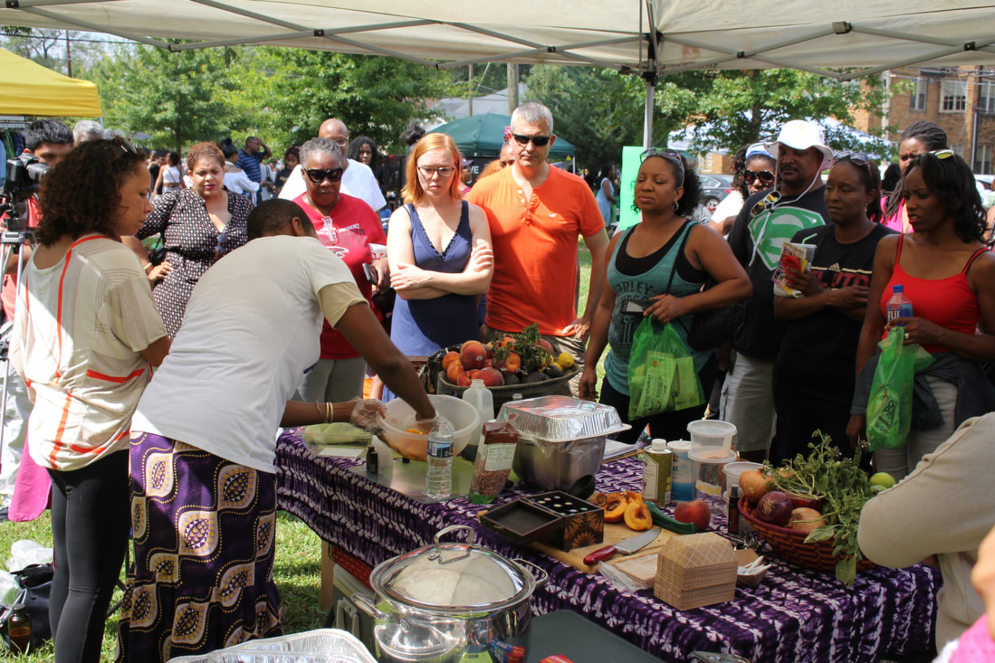 The Veggie Taste outdoor vegan festival on Saturday features cuisine from chefs, nutrition speakers, an artist's marketplace and more. (Courtesy of the Veggie Taste)