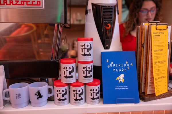 A view of the Recuerdos coffee bar at Bar Ana in Atlanta on Thursday, December 4, 2025. (Arvin Temkar/AJC)